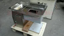 Бесплатная доставка Desktop Тип QH модель Мясник машина 500 кг/ч мясорубки Нержавеющая сталь куриные грудки Slicer