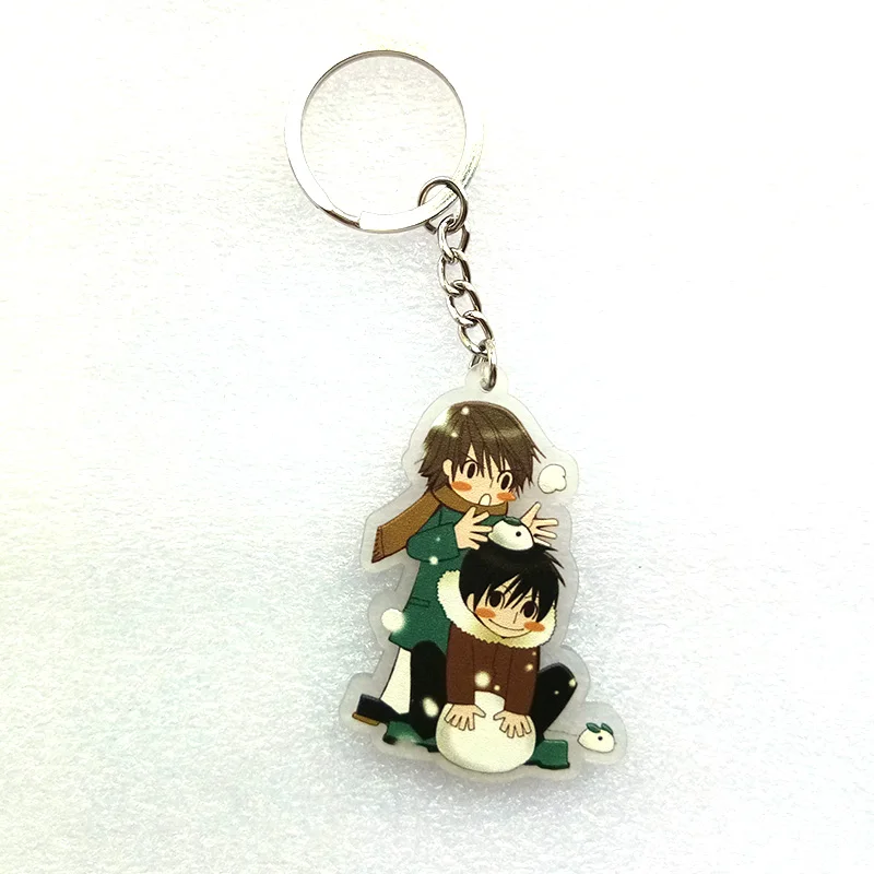 Анимация junjou romantica Серебряный Мисаки акихико Sekai-ити Hatsukoi, кольца для ключей, брелки с Подвески вентиляторы подарок