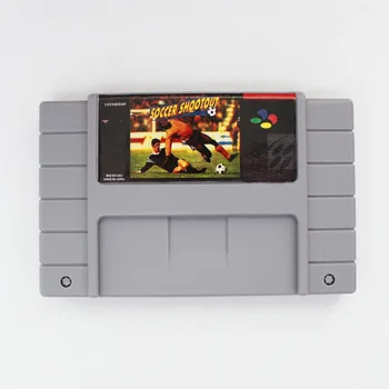 

Capcom`s Soccer Shootout 16 bit Big Gray Game Card For NTSC Game Player Drop Shipping