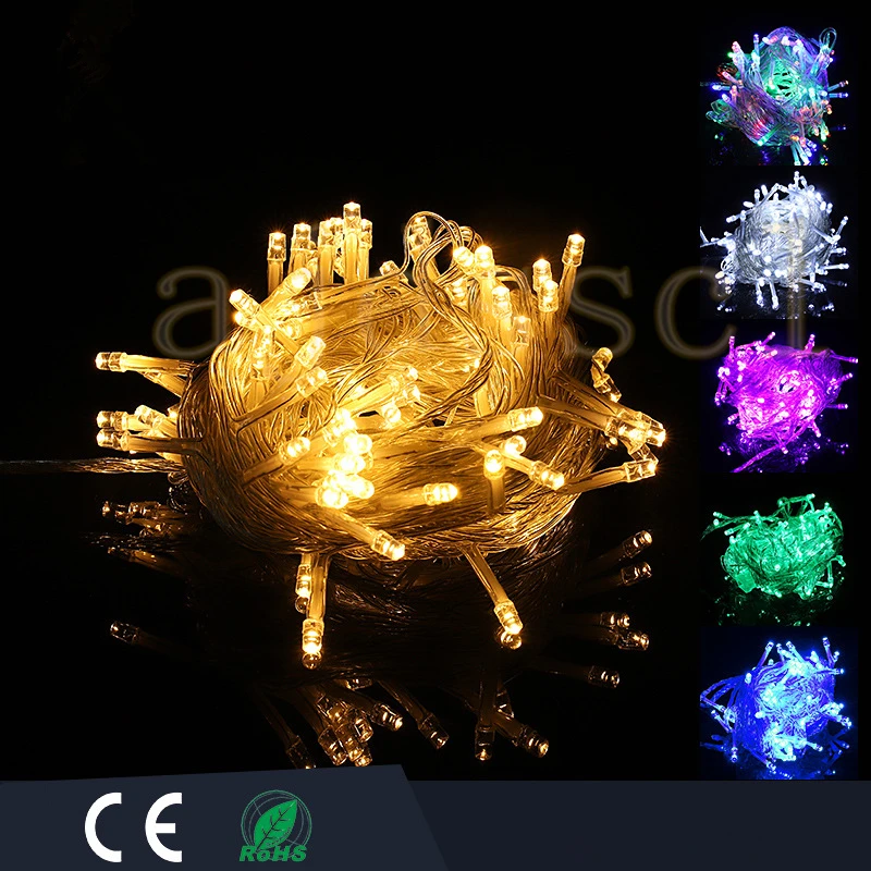 Светодиодная гирлянда 10 м 100Led Рождественская елка Сказочная водонепроницаемый