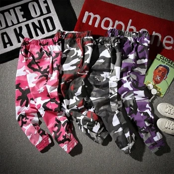 

Man Casual Pants Loose Fashion 5XL Pink Camouflage Sweatpants Harem Pantalones Camuflaje Hombre Elastic Waist Pants Hip Hop 2019