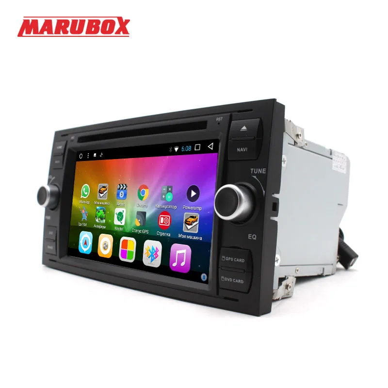 Best MARUBOX 2Din Android 7.1 For Ford Focus 2008-2011 Ford Fiesta Mondeo Transit C-Max 7" GPS Stereo Radio Car DVD Player 7A601DT3 4