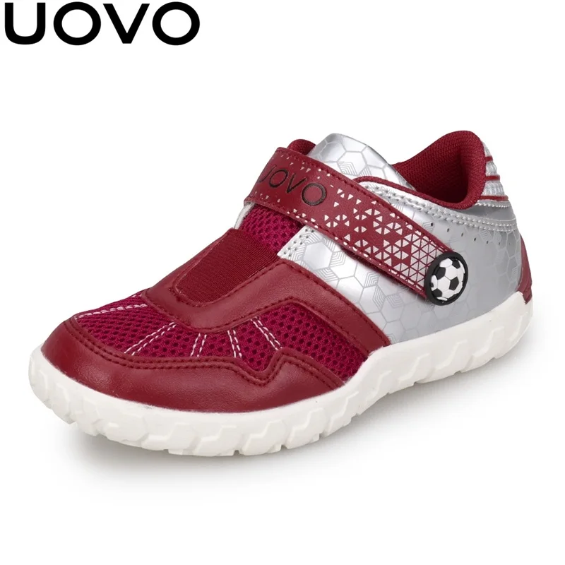UOVO 2019 الوافدين الجدد العلامة التجارية الاطفال أحذية الصيف الخريف الفتيان رياضية تنفس خفيفة الوزن الأطفال أحذية مدرسة سباق نمط