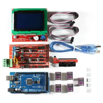 

3D Printer RAMPS 1.4 Set/Kit for RepRap 3D Drucker, Mega 2560, 5xDRV8825, 12864 LCD for Arduino