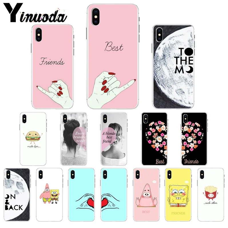 

Yinuoda Best friends Coque Shell Phone Case for iPhone 7 7plus 5 5Sx 6 8 8Plus X XS MAX XR cover