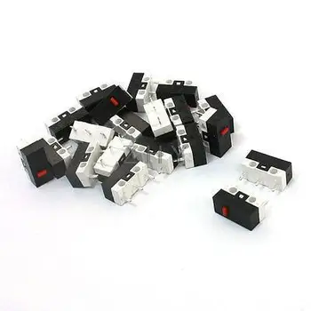

20 Pcs SPDT NO+NC Momentary Push Button Micro Switch 0.005A 30VDC for Mouse