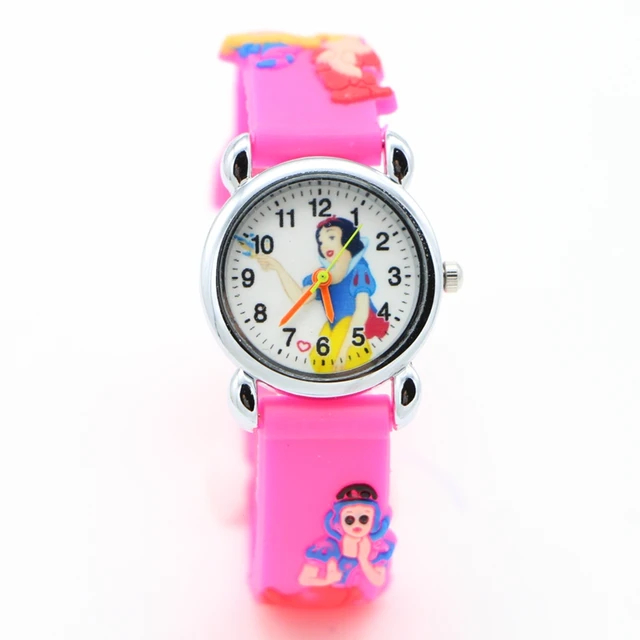 1pcs 3D Cartoon snow White princess fashion fashion silicone kids Watch Children 1pcs 3D Cartoon snow White princess fashion fashion silicone kids Watch Children