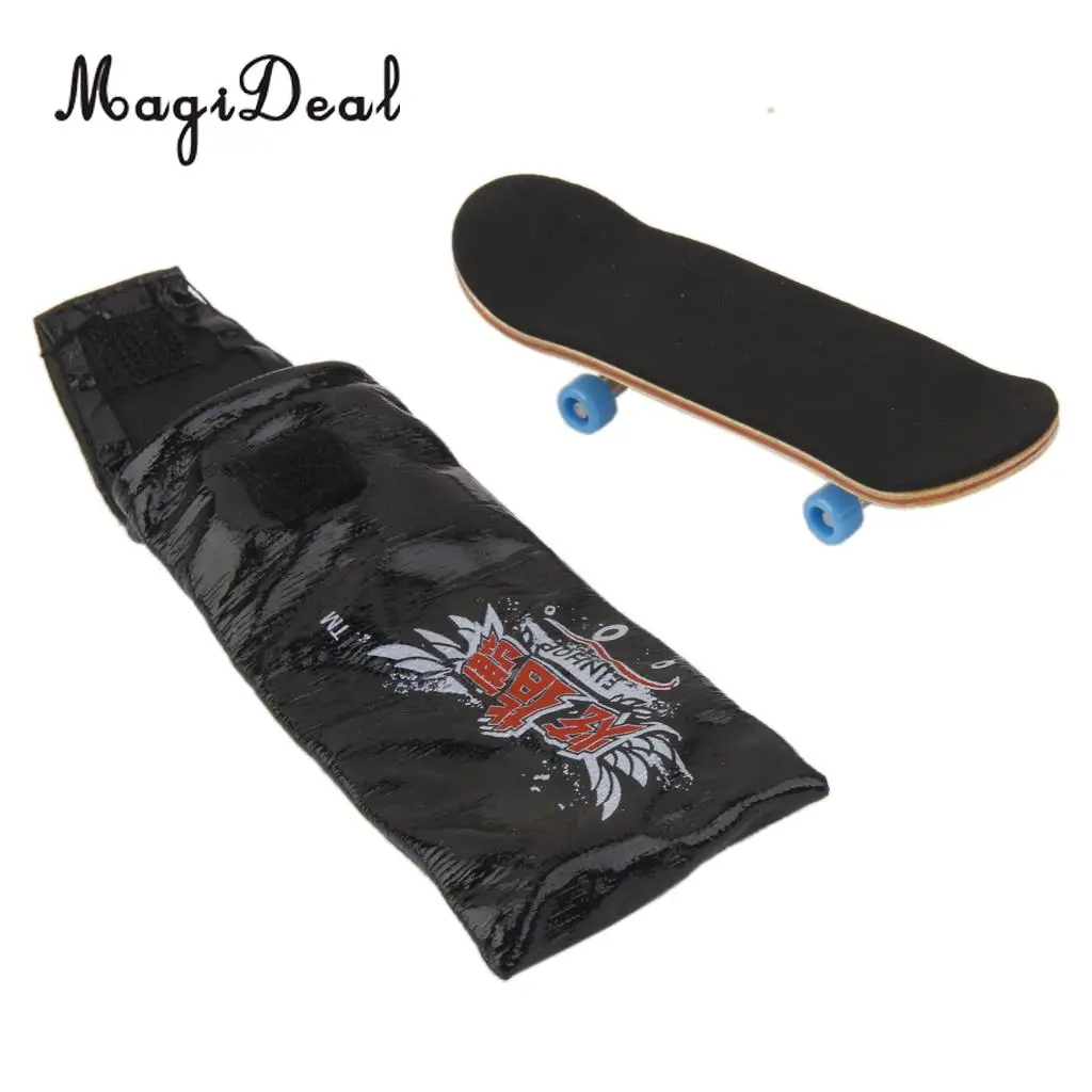 MagiDeal 1Pc Wooden Mini Fingerboard Skateboard Sport Games for Collection Office Desk Pub Classroom Decor Kids Novelty Gag Gift