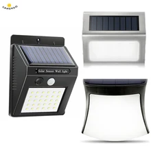Светодиодный светильник на солнечной батарее, водонепроницаемый светодиодный светильник с датчиком, светильник на солнечной батарее, уличный светильник, дорожка на крыше, коридор, настенная лампа Сад Освещение, дорожка, забор