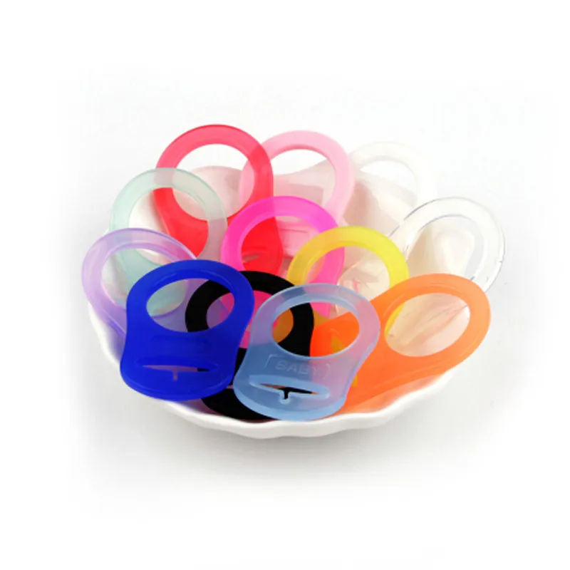 5Pcs/pack Adapter For MAM Rings Chupeta Pacifier Clips New Multi Colors Silicone Baby Dummy Pacifier Holder Clip