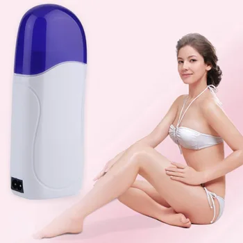 

Portatble Electric Depilatory Roll On Wax Heater Roller Waxing Hot Cartridge Body Hair Removal Depilation Waxing Machine