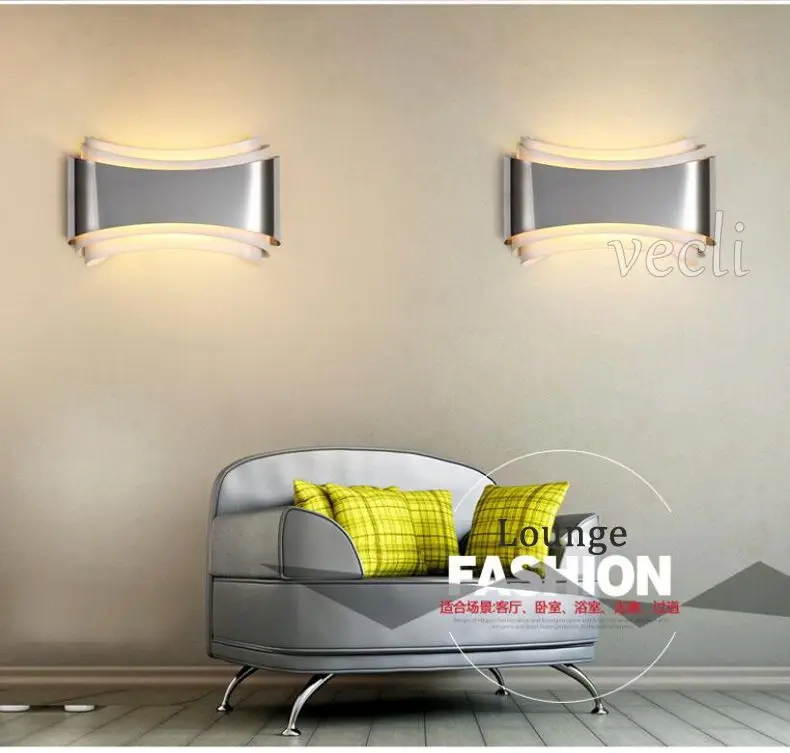Lâmpada de Parede Conduziu a Luz da Parede Led para o Quarto Moderna Arandela Sala Estar Ac85-265v Iluminação Interior Corredor Varanda 5 w 9 Cheap led wall lamp
