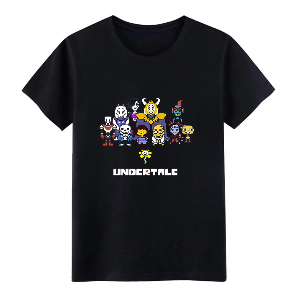 Футболка undertale sans, дизайнерская футболка из хлопка с круглым вырезом, Повседневная летняя рубашка для отдыха