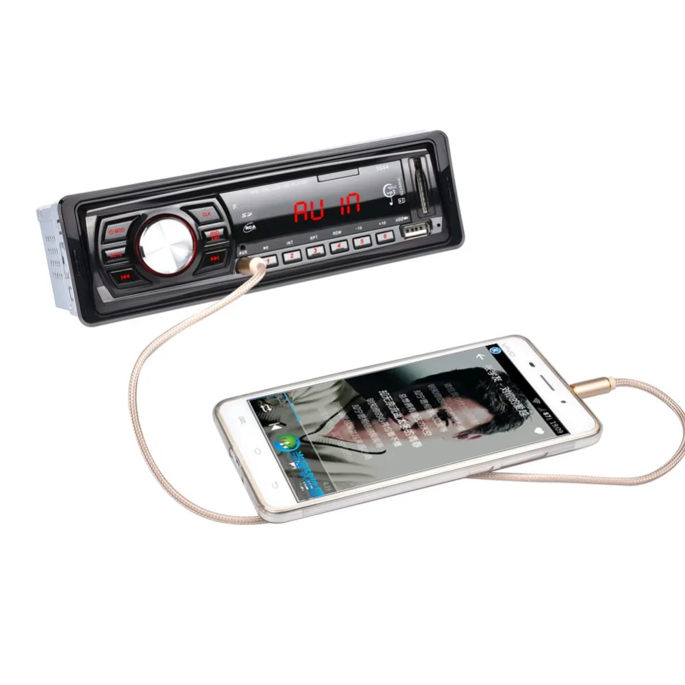 Универсальный автомобильный радиоприемник 12 В 1 Din стерео аудио mp3 плеер один FM