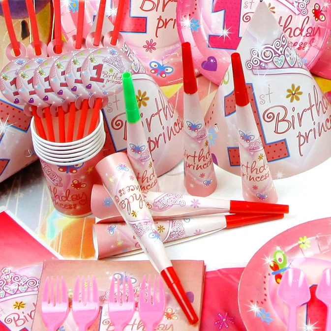 Children S Birthday Party Supplies 1 Year Old Baby Girl Birthday