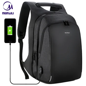 

Mens Business Backpacks Multifunction USB Charging 15.6 Inch Laptop Bag Large Capacity Waterproof Travel Mochila For Men