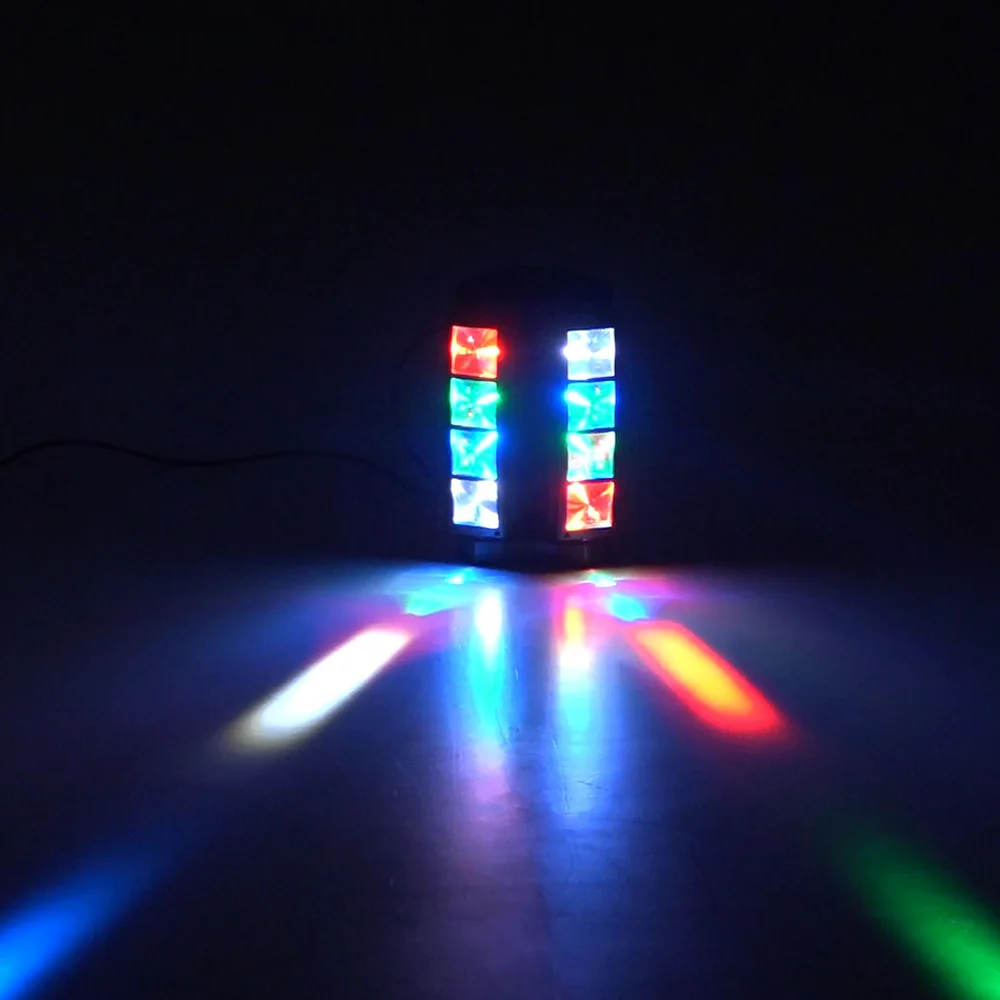 90 Вт RGBW сценический светильник ing Effect 7/13 каналов Светодиодный Звук Активированный Авто бег мини свет луча паука голова движущийся эффект лампы