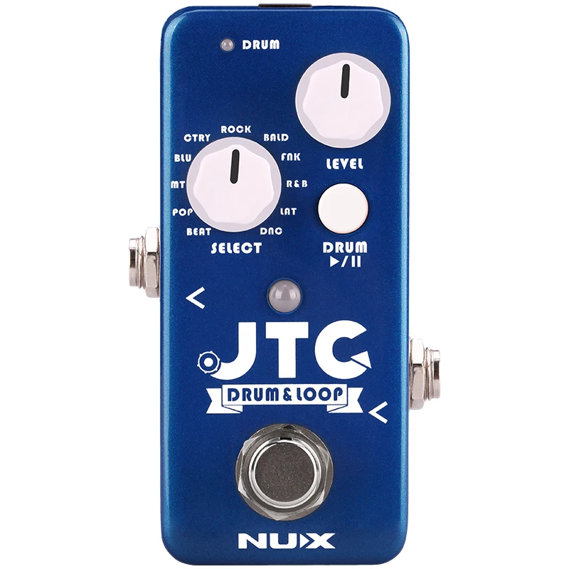 

NUX JTC Drum&Loop Guitar Effects Pedal Looping Station 6 Minutes Recording Time 11 Drum Patterns unlimited overdubs