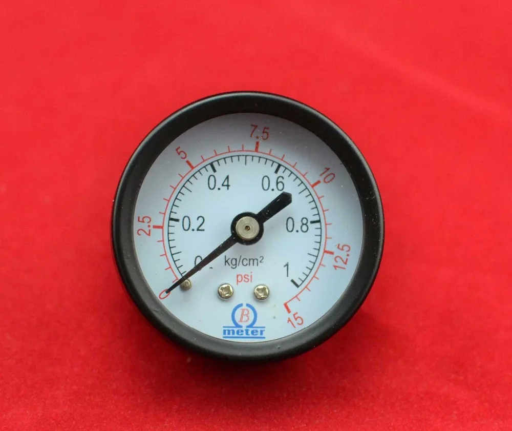 

2" 50mm 15psi pressure gauge,manometer ,PT1/4" back thread,measure range ,1kg/cm 1bar 15PSI,