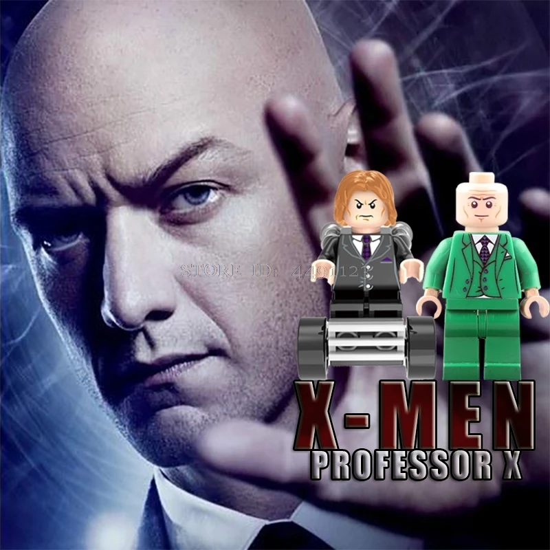 

Professor X LEGOing X-Men Dark Phoenix Apocalypse Magneto Cyclops Angel Blocks Toys Mutants Legoing Marvel Super Heroes Figures