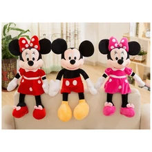 2pcs/set 40cm/50cm Mickey Minnie Mouse Plush Toys cartoon animal Mickey Mouse stiffed plush toy Birthday Wedding Gifts