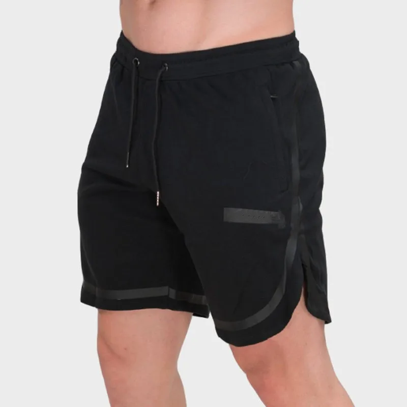 Для мужчин бренда Для мужчин Slim fit Короткие брюки Фитнес Бодибилдинг Сталкивателем Для мужчин шорты прочные штаны Фитнес спортивные