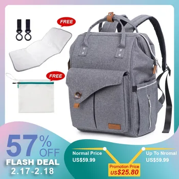 Alameda Fashion Mummy Maternity Bag Multi-function Diaper Bag Backpack Nappy Baby Bag with Stroller Straps for Baby Care