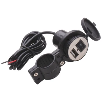 

Car accessories motorcycle handlebars USB waterproof charger and switch indicator are used for charging various mobile phones