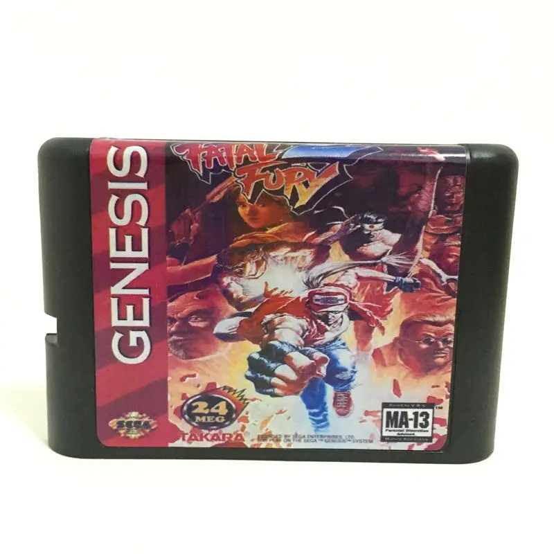 

Top quality 16 bit Sega MD game Cartridge for Megadrive Genesis system --- Fatal Fury 2