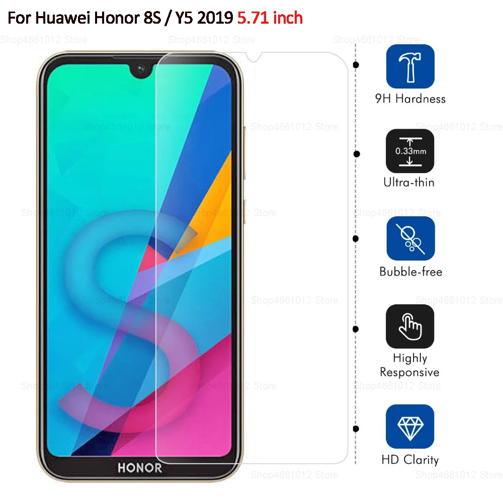 

Safety Clear Glass for Huawei Honor 8s KSE-LX9 Screen Protector Tempered Glass for Huawei Y5 2019 Protective Glas Film on Huawey