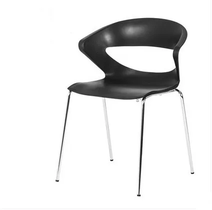 4 шт./лот), стулья для ресторана, кафе, обеденный стул, свадебные стулья для штабелирования - Цвет: Черный