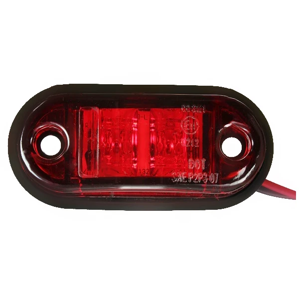 12 В/24 В 2 Светодиодный Боковой габаритный фонарь лампа для автомобиля грузовика трейлера E-marked Red