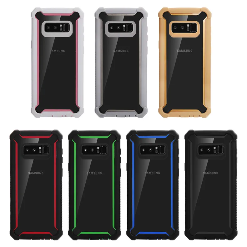 Heavy Duty Protection PC+TPU Clear Case for Samsung Galaxy A50 A50S A70 A70S A81 A91 A51 A71 Shockproof Sturdy Cover