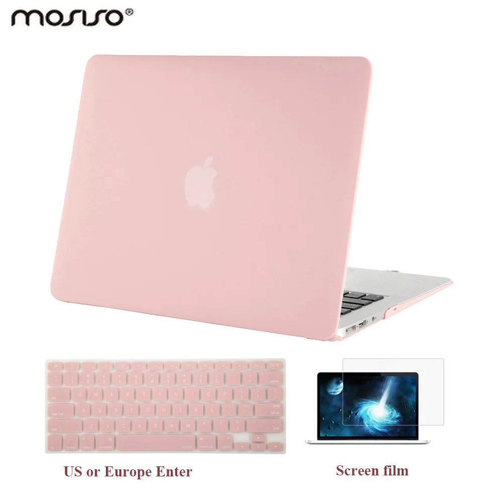 Прозрачный чехол MOSISO для ноутбука Macbook Air Pro Retina 13 15 жесткий с сенсорной панелью