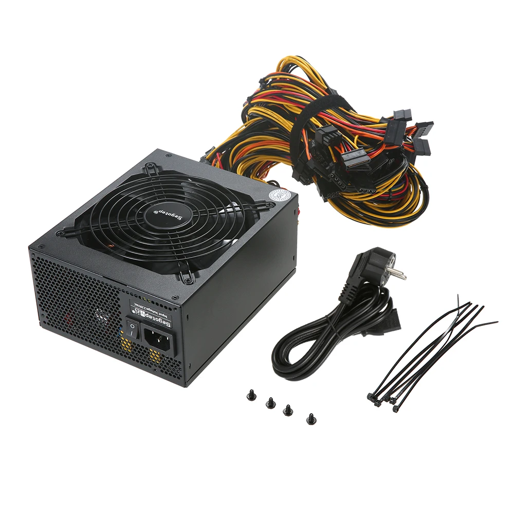 Segotep 1700W Coin Mining Miner Power Supply Active PFC for 8 Graphics Card antminer l3 Ethereum S9 S7 L3 Rig psu bitcoin asic Segotep 1700W Coin Mining Miner Power Supply Active PFC for 8 Graphics Card antminer l3 Ethereum S9 S7 L3 Rig psu bitcoin asic