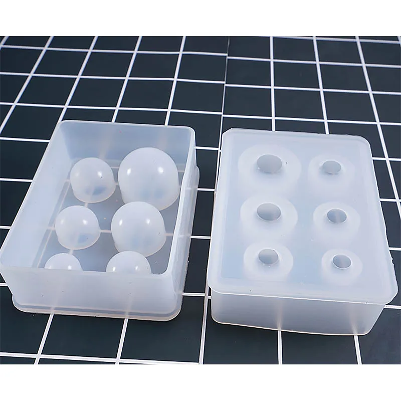 

1PCS Fashion Crystal Ball Mould DIY Beads Making Tools Silicone Mold Necklace Pendant Craft Handmade Decor Accessories