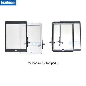 

20PCS Outer Touch Screen Glass Panel with Digitizer No Home Button for iPad Air A1566 A1567 Air 2 A1822 A1823 free DHL