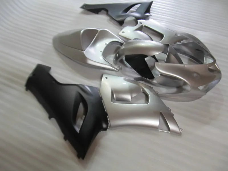 

ABS Fairing Kit for KAWASAKI Ninja ZX6R 636 05 06 ZX 6R 2005 2006 zx6r Silver black Motorcycle Fairings set+7gifts KU01