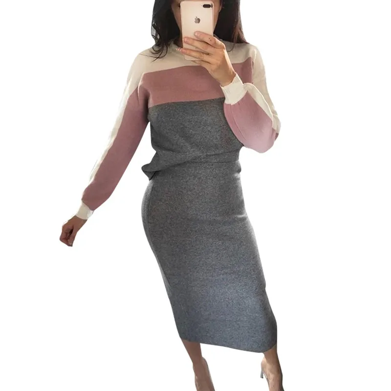 

2019 Spring Patchwork Tracksuit for Women Hoodies & Sweatshirts Casual Two Piece Set Summer Women's Suit with a Skirt Female Set