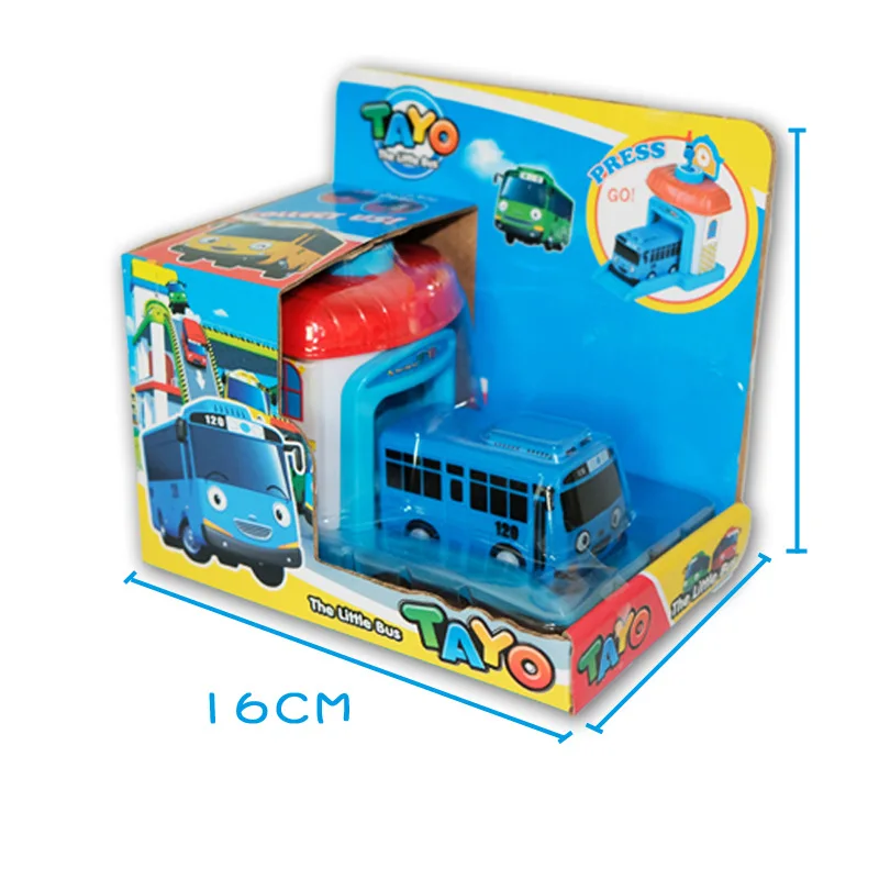 1/4 pcS baby toy cars Korean Cartoon Tayo the Little Bus Model Mini Plastic Tayo Bus Baby for Kids 11