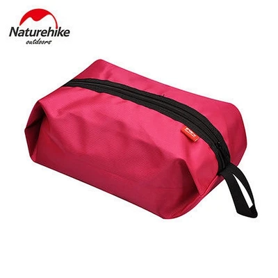 NatureHike дорожная сумка для стирки, сумка для обуви, косметичка для хранения, органайзер, наборы для путешествий, водонепроницаемый, портативный, для улицы - Цвет: Pink Red