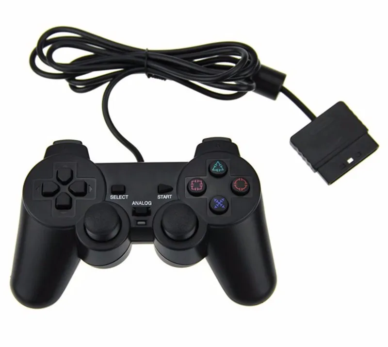 Джойстик Ajyouk проводной для PS2 с двойной вибрацией Playstation 2 100 шт. | Электроника