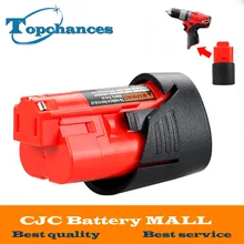 High Quality 12V 2000mAh Li-Ion Replacement Power Tool Battery for Milwaukee M12 C12 BX C12 B 48-11-2402 48-11-2401