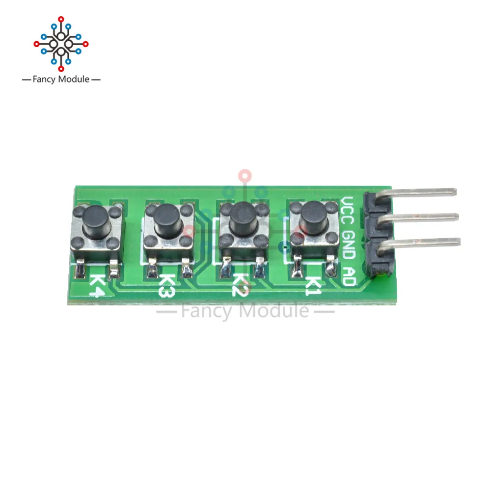 KC11B04 AD плата клавиатуры 4 клавиши аналоговые кнопки модуль ADC порт для Arduino Mini Nano UNO