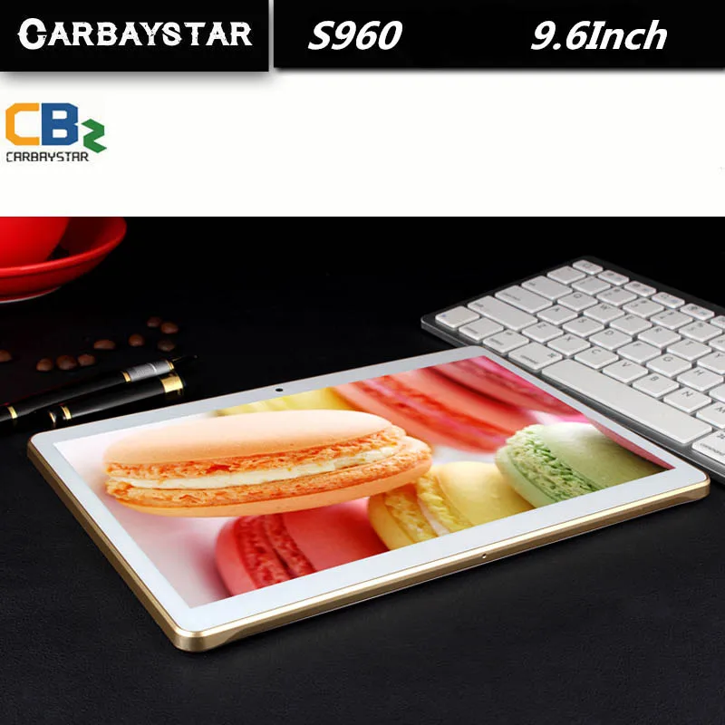  CARBAYSTAR  Pure white 9.6 inch S960 Octa Core 1.5GHz Android  4G LTE tablet android Smart Tablet PC MT6592 tablette computer 