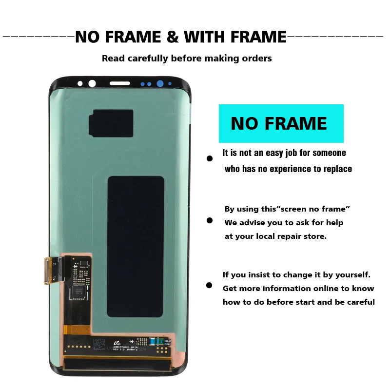 S8 S8plus экран дисплея для SAMSUNG Galaxy S8 экран Замена ЖК сенсорный ...