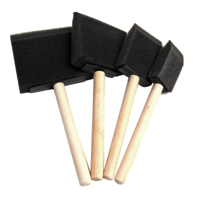 Pinceaux Mousses,20 Pcs Outil D'éponge De Peinture Mousse éponge Pinceaux Brosse En Mousse Avec