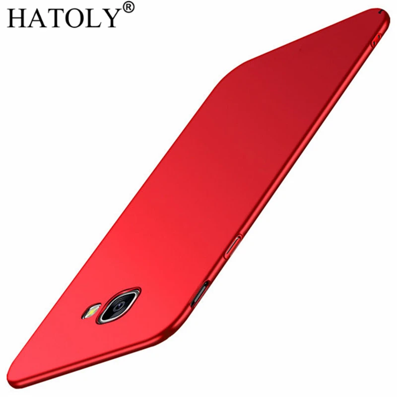 For Smooth Cover Samsung Galaxy J4 Plus Case Ultra-thin Hard PC Protective Back Cases for Samsung J4 Plus J415F SM-J415F - Цвет: Red