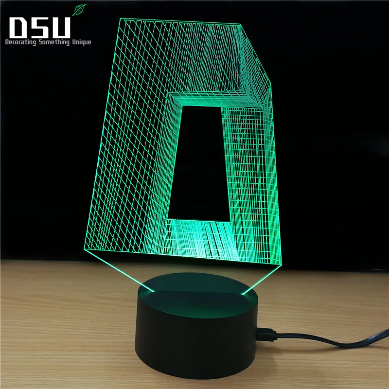 

3D Abstract Building Visual Night Light Colorful Strange Shape LED Table Lamp Bedroom Decor Lighting Touch Control