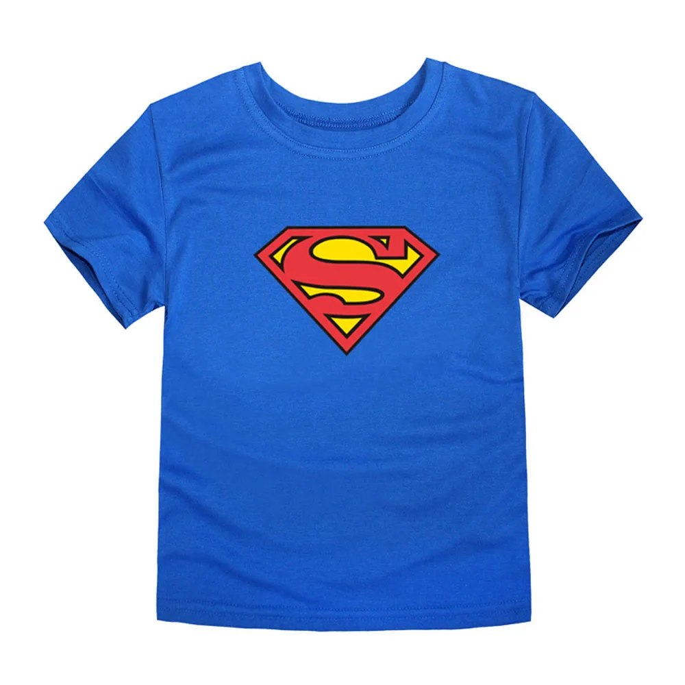 Маленькая Битти Комикс Супер герой Футболка Супермен Бэтмен Капитан Америка флэш мультфильм фильм для мужчин мальчик косплей футболки для мальчиков - Цвет: TJ2